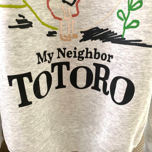 Uniqlo Studio Ghibli My Neighbor Totoro Sweatshirt in Light Gray - Picture 6 of 12